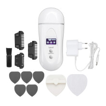 KM-6810 Epilatore elettrico ricaricabile, epilatore indolore, rifinitore, rasoio con