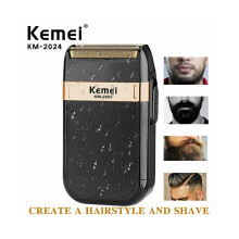 Rasoir électrique KEMEI, sans fil, à grille, rechargeable