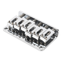 6-Saiten-Gitarren-Brückensattel aus Zinklegierung - Silber