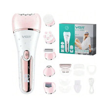 (V-733 confezione rosa) Epilatore elettrico VGR originale per donne per la rimozione dei peli delle