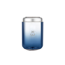 (Blau) Mini-USB-wiederaufladbarer, wasserdichter Elektrorasierer – tragbar