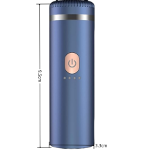 Rasoio elettrico con funzione di ricarica USB, impermeabile, testina di rasatura rotante e design fl