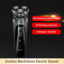 Rasoio elettrico 3D Youpin, rasoio elettrico BlackStone, taglia barba lavabile per uomo, ricaricabil