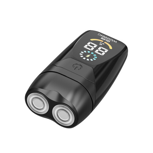 Elektrorasierer mit LED-Display, abnehmbarem und waschbarem Scherkopf
