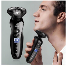 Rasoio elettrico da uomo con tecnologia avanzata delle lame, adatto all'uso a secco e sotto la docci