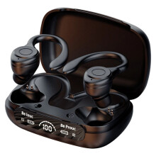 Bluetooth 5.3 TWS Wireless Earphones, Stereo Earbuds with Ear Hook, Sports Headset for Running Gym
