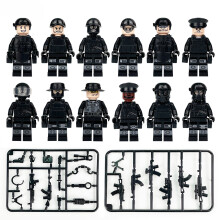 12 PCS Special Forces Mini Figures Building Blocks Pretend Play Toys Birthday Gift for Girls & Boys