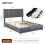 4ft6 Double Bed Frame With LED Storage Drawers Adjustable Headboard,Easy Assembly(No Mattress) 2