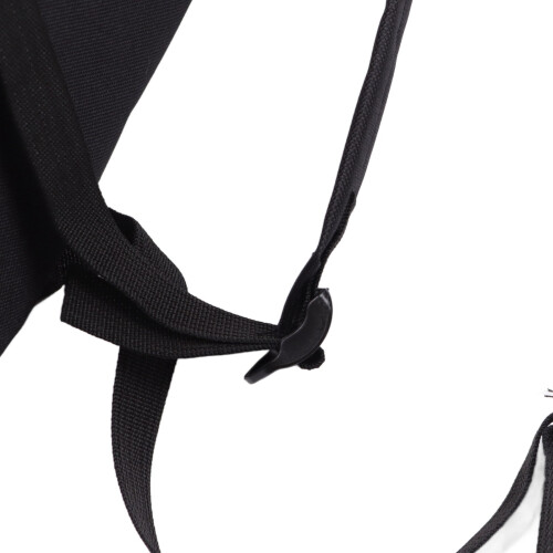 Canvas-Schulrucksack-Set Schwarz - Reißverschlusstasche 1