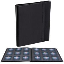 Trading Card Binder 9 Pocket 360 Capacity Side Loading Black Card Collection Binder for MTG TCG Pokemon
