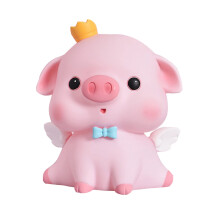 Pink Piggy Bank for Kids and Adults, Unbreakable Plastic Coin Bank, Cute Gift Encourages Saving Habits