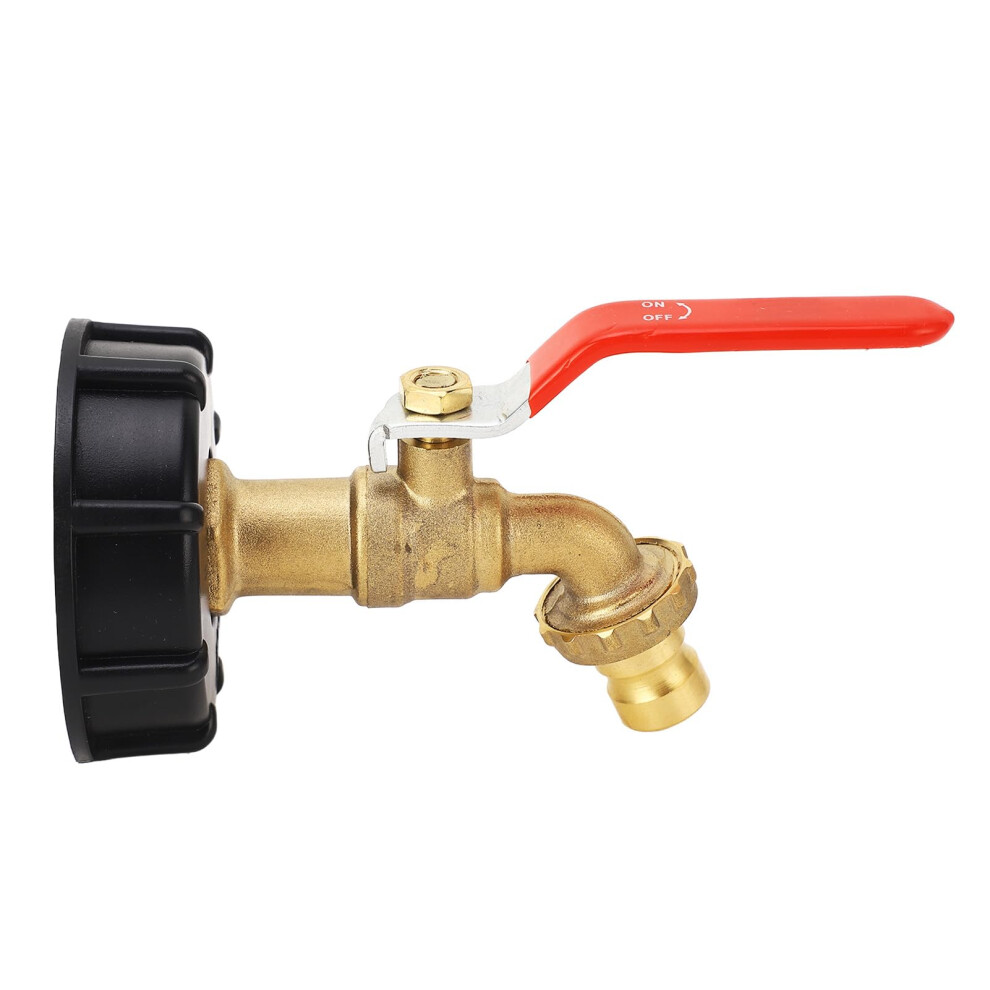 Ibc Tote Adapter With 3/4 Inch Outlet, LeakâProof Brass Ibc Tank Fitting For 275Â330 Gallon Container 9330225264590