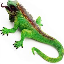 Realistic Bearded Dragon Figurine 11 Inch Hand Painted Iguana Statue Funny Chameleon Prank Gift