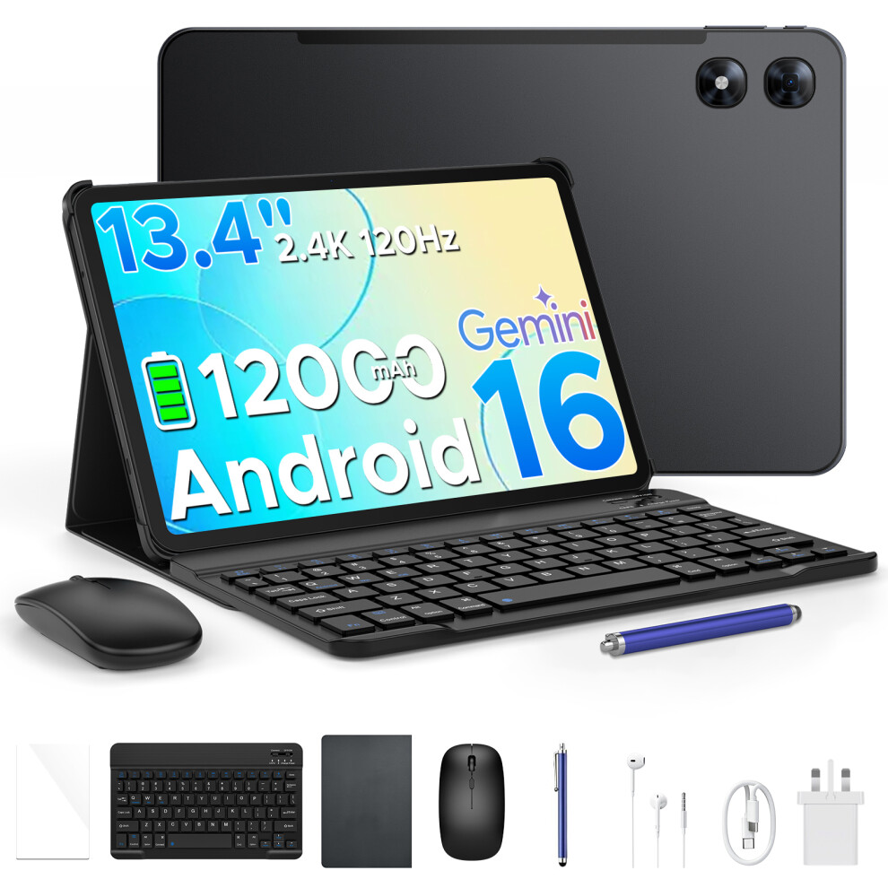 Photos - Tablet POCKAM P13 Pro 13.4 inch , 48GB RAM+256GB ROM, 2.4K 120Hz Android 16  with Gemini AI, T7280 Octa-Core, 16MP + 8M
