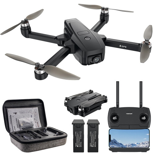 T18S GPS Drone with 4K Camera, 5G FPV Brushless Quadcopter for Adults Long Flight Time Auto
