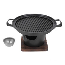 Mini Portable Charcoal Grill Smokeless BBQ for Outdoor Cooking Camping Picnic Heavy Duty Round Design