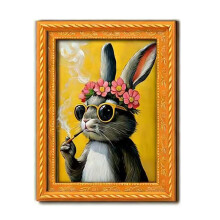 Weird Black Cats Fridge Magnets In 3D Wooden Frames-SCE1384