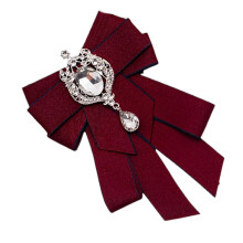 Crystal Bows Brooch For Dresses And Coats Fashionable-4