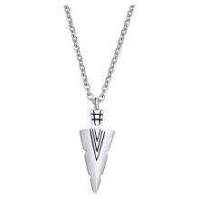 Fashion Geometrics Pet Memorial Necklace Memorial Family-silver