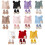 Infant Hat & Socks Set Stretchy Knit Fabric Comfortable-Khaki 2