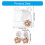 Newborn Knit Hat & Socks Set Soft Polyester Cotton Blend-Black 4