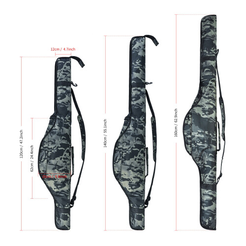 Foldable Nylon Rod Bag 120/140/160cm, 30x30x10cm 1