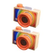 Kids Kaleidoscope Toy Dual Pack with CameraStyle Easy Grip, Colorful Rotating Patterns, Educational Gift