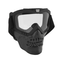 Skull Motorcycle Goggles - Transparent,150g,TPU/PC