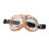 Motorcycle Goggles Yellow Frame Transparent Lens 2