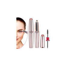 Elektrischer Damen-Haartrimmer, Augenbrauentrimmer mit Lichtfunktion, schmerzfreier Trimmer für Frau