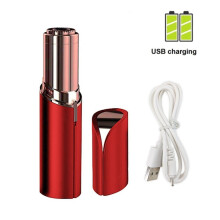 Gesichtshaarentferner (USB-aufladbar) 18 Karat vergoldet (rot)