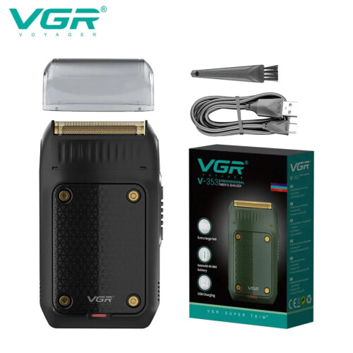 (Farbe: V-353 Schwarz) VGR V-353 Elektrorasierer + Gratisgeschenk