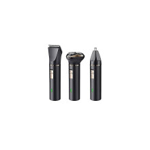 Rasoio elettrico da uomo, impermeabile, 3 in 1, portatile, per rasatura a secco e bagnata, rasoio ro