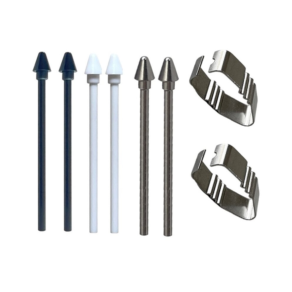 6Pcs Stylus Tips For Tab S11/S11 Ultra 2Pcs Metal Nibs+4Pcs Nibs Replace Pen Nibs White/Black 6031094913468