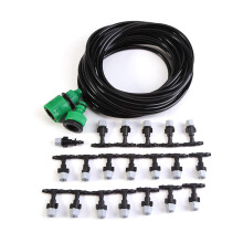 10M Drip Irrigation Kit for Greenhouse and Outdoor Cooling, Fine Mist System with AntiClog Filter and Easy Installation