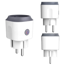 Tuya WiFi 20A Socket Wifi Plug with Timing Power Monitoring Voice Control for Alexa Alice EU Plug