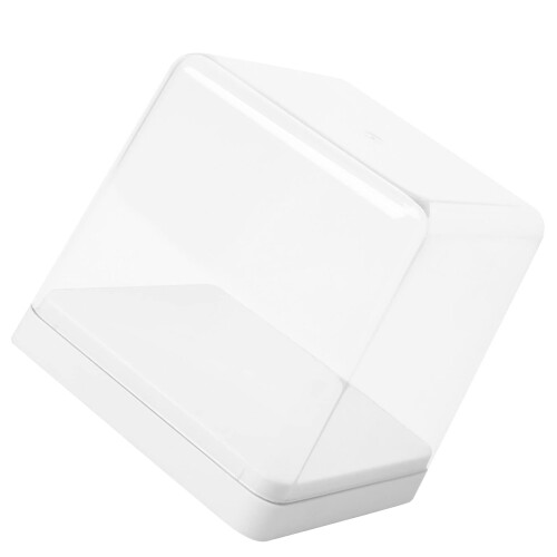 Clear Stackable Display Case for Collectible Figures, Dustproof FallResistant Storage Box with White Base