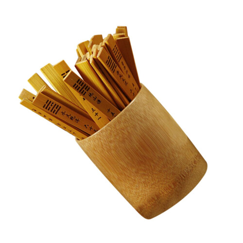 I Ching Fortune Sticks Set, Durable Natural Bamboo, Smooth Lightweight Design