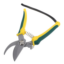 Garden Pruning Shears, RustResistant Stainless Steel Scissors with Bent Tip and Wrist Strap for Flowers and Bonsai