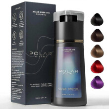 (black)Hair Dye Shampoo,Haircare Instant Dye Shampoo, Natural Hair Color Shampoo for Gray Hair Coverage, Suitable for Women & Man