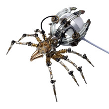 3D Metal Spider Puzzle with LED Lamp and Music, Mechanical Model Kit for Adults, Gift Display Decor