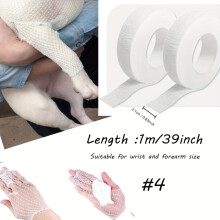 Bandage en filet pour animaux de compagnie, protection chirurgicale, manchon respirant pour genou et patte, pansement vétérinaire.