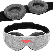 Manta sleep mask with 100% light blocking and zero intraocular pressure, comfortable and adjustable, perfect for sleeping
