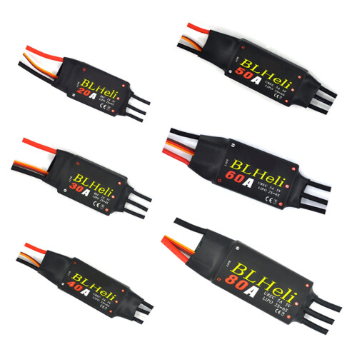 ESC 20A 40A 60A 80A Brushless Electronic Speed Controller for RC Drone Aircraft Smooth Flight 2