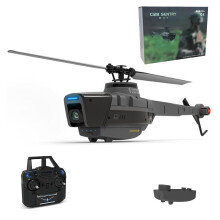 C128 RC Helicopter with 1080P Wideangle Camera, Brushless Single Rotor Drone RTF for Adults Beginners