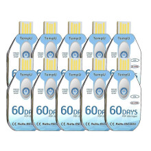 (10x, Blue) Temperature Data Logger USB Disposable PDF Temp Recorder Thermometer Logger TempU02 60 Days for Cold Chain 1 Pack