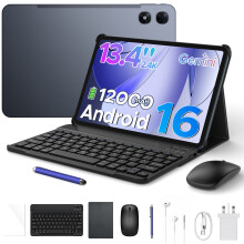 Aorlym P13 Pro 13.4 Inch Large Tablet, Android 16 Tablets, Gemini AI, 120Hz, 48GB RAM+256GB ROM, 12000mAh/18W, T7280 Octa-Core, 4G Dual SIM, OTG, 16MP