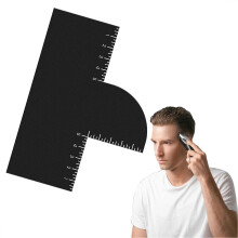 (1pc) Color Enhancement Barber Card, Hairline Maker with Measurement Indicators, Reusable Beard Line Up Tool