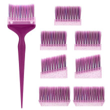 (red)Angled Tip Hair Coloring Tool With Flexible Teeth For Sectioning Advanceds Dyeing Applicator Comb Oil Distribution Brush  Red and blue