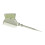 (Green)Ergonomic Hair Coloring Brush For Fast Application Double Sided Hair Dyeing Comb Offering Functionality And Friendly  PL 1